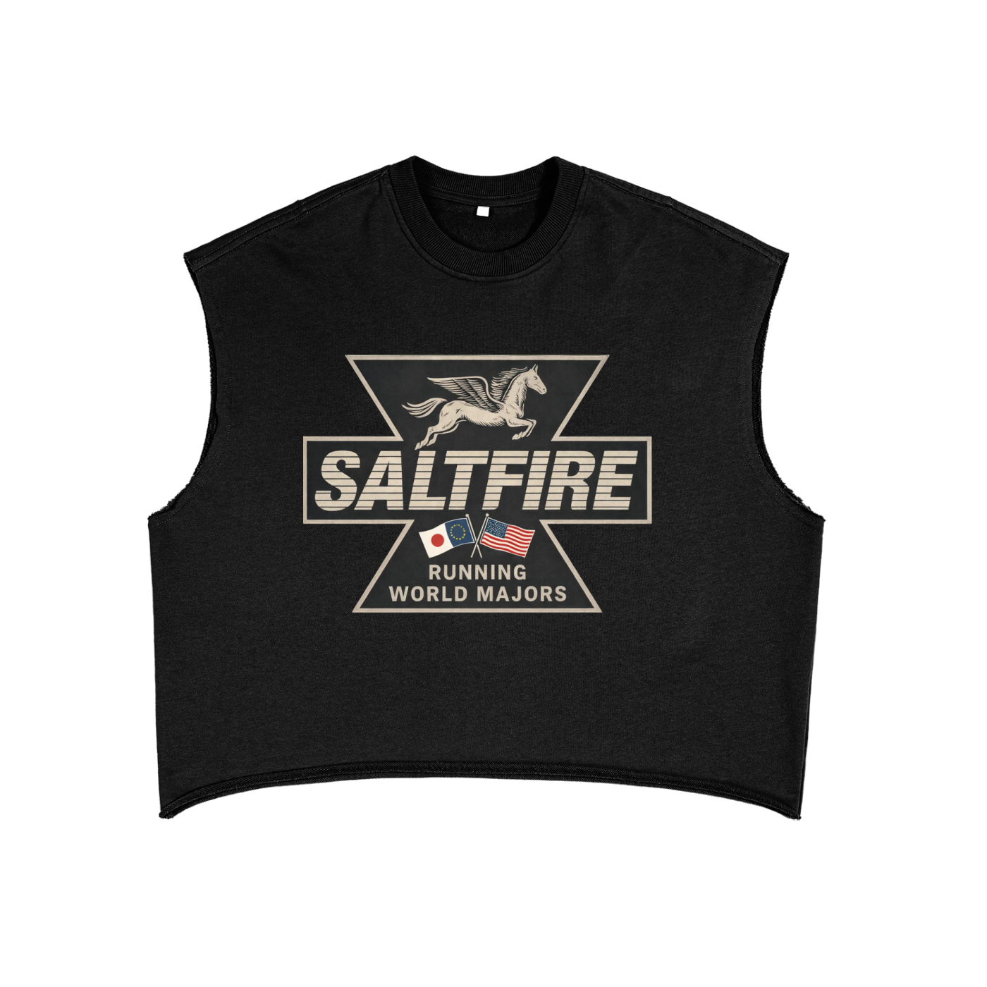 Gunmetal World Majors Crop