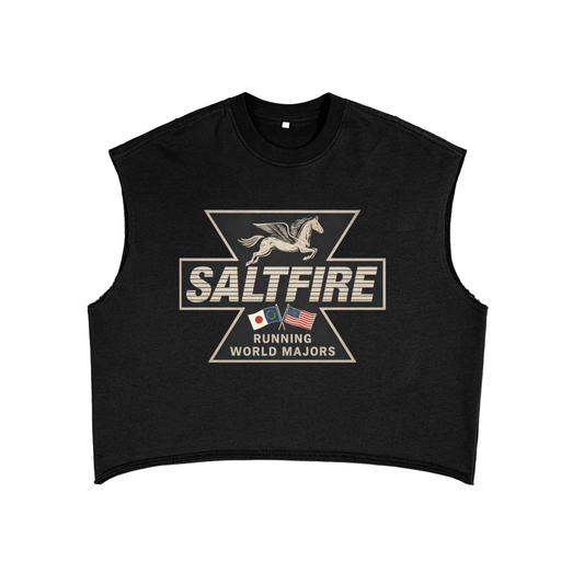 Gunmetal World Majors Crop